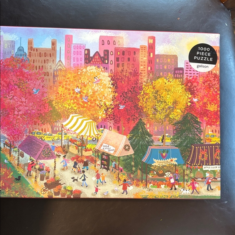 Galison 1000 piece puzzle, Autumn at City Market